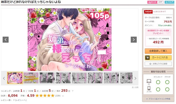 姉弟だけど挿れなければえっちじゃないよねdlsite